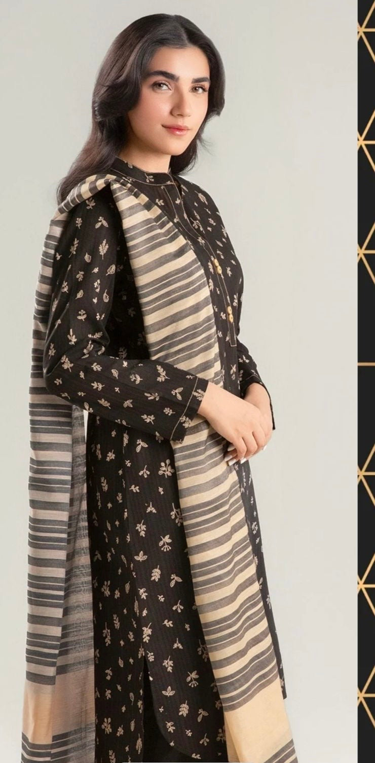 BAROQUE – Linen 3 Piece Digital Print Collection (With Brand Stamp)