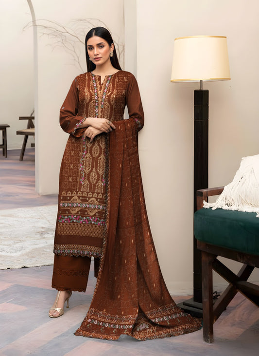 DHANAK – 3 Piece Luxury Embroidered Collection