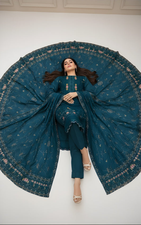 DHANAK – 3 Piece Luxury Embroidered Collection