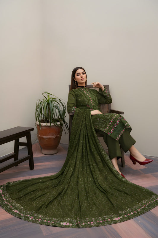 DHANAK – 3 Piece Luxury Embroidered Collection