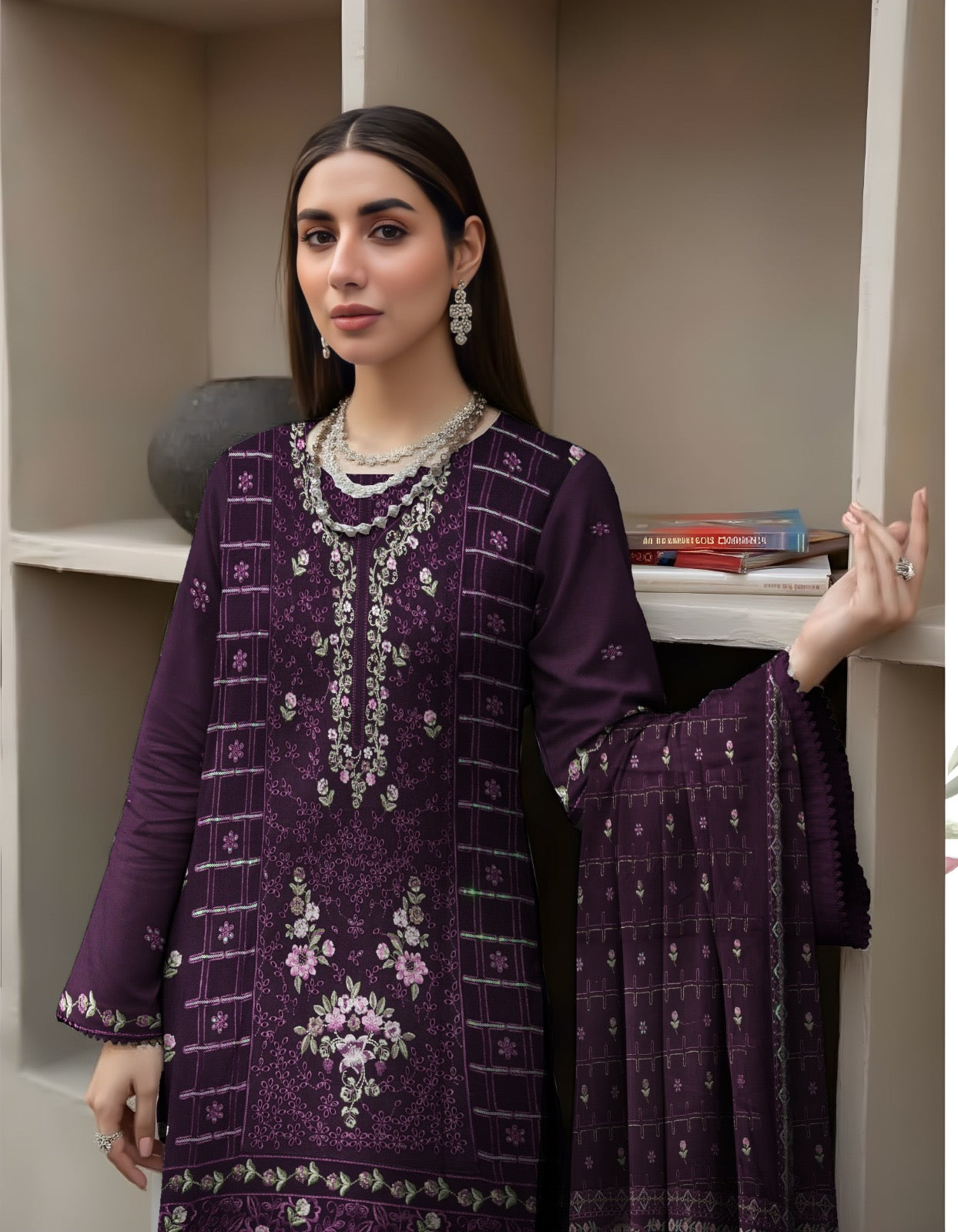 DHANAK – 3 Piece Luxury Embroidered Collection