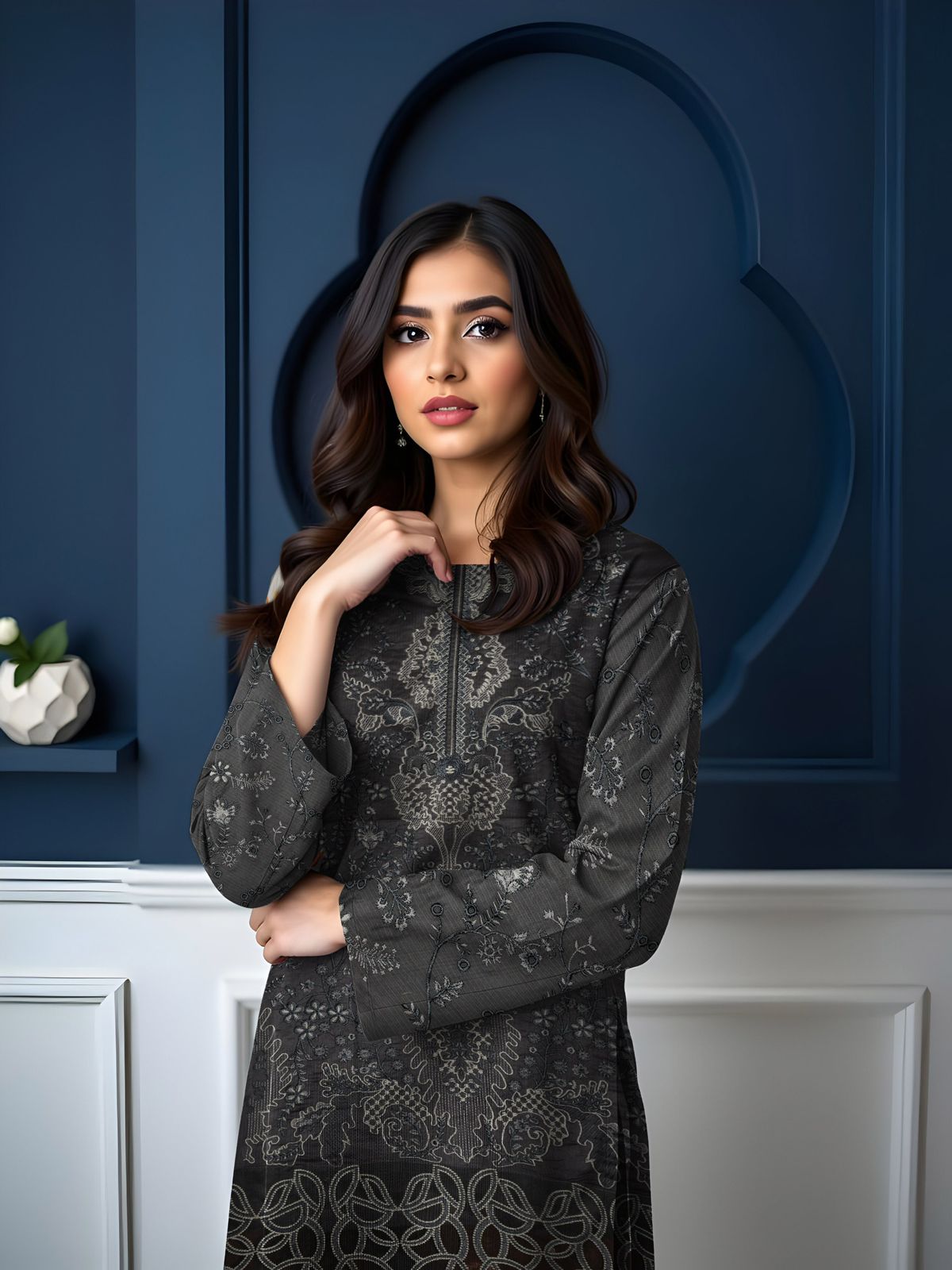 Maria B Luxury Cotail Lawn