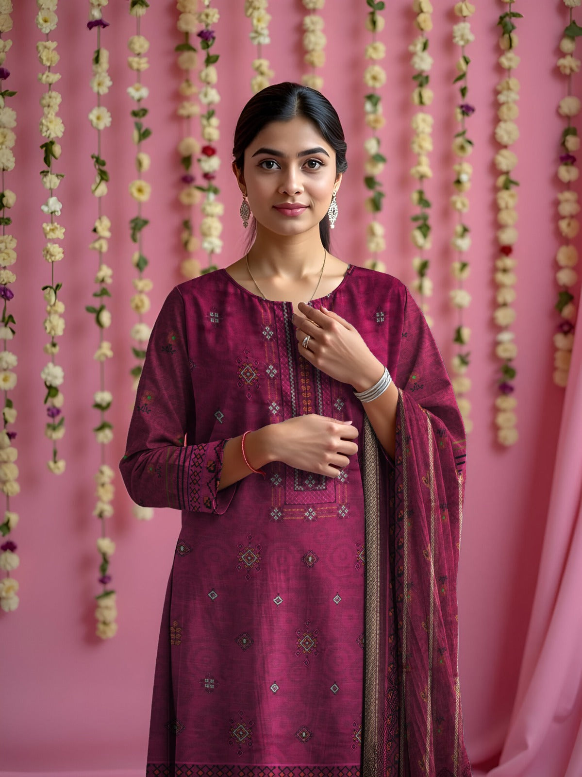 MAHAM – Linen 3 Piece Premium Winter Collection