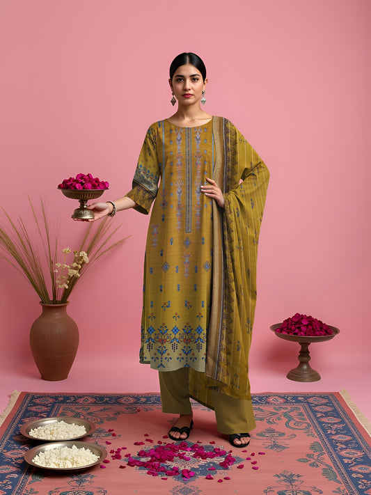 MAHAM – Linen 3 Piece Premium Winter Collection