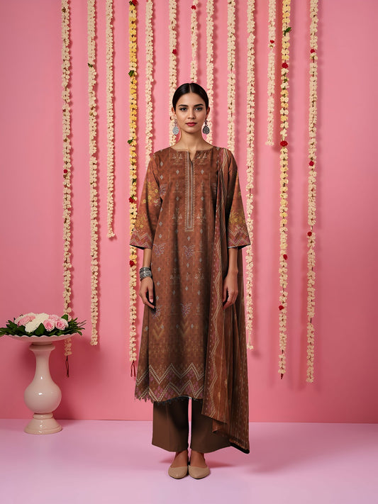 MAHAM – Linen 3 Piece Premium Winter Collection
