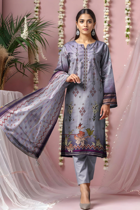 MAHAM – Linen 3 Piece Premium Winter Collection