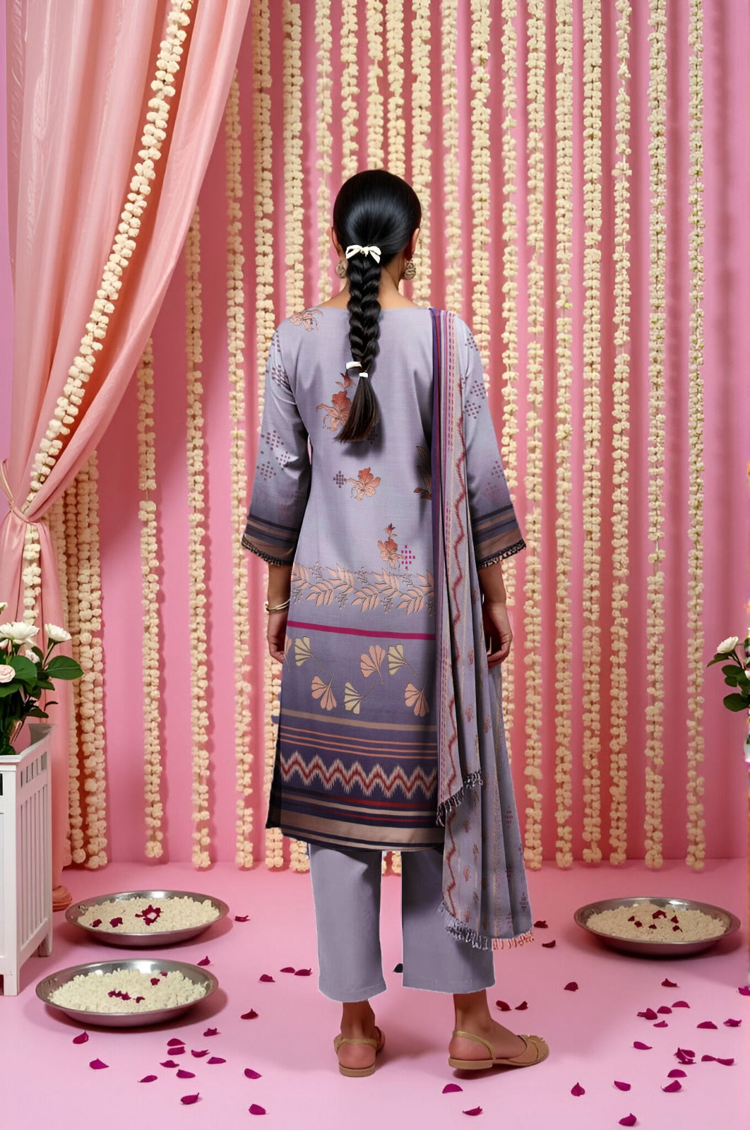 MAHAM – Linen 3 Piece Premium Winter Collection