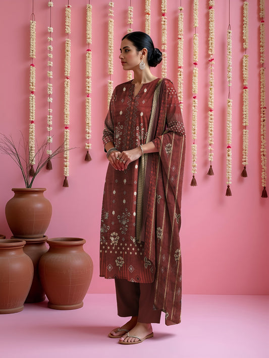 MAHAM – Linen 3 Piece Premium Winter Collection