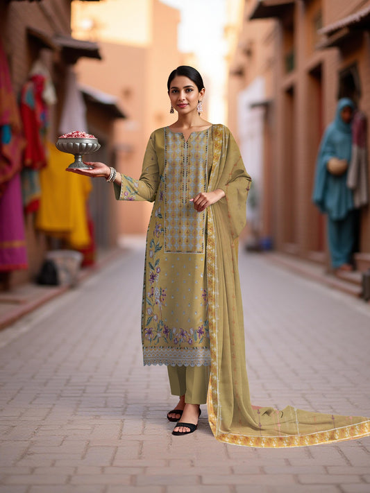 ELAN – Linen 3 Piece Luxury Embroidered Collection