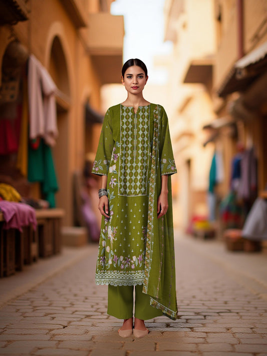 ELAN – Linen 3 Piece Luxury Embroidered Collection