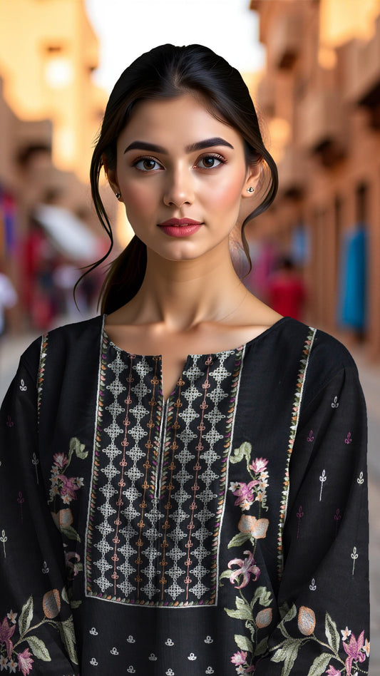 ELAN – Linen 3 Piece Luxury Embroidered Collection