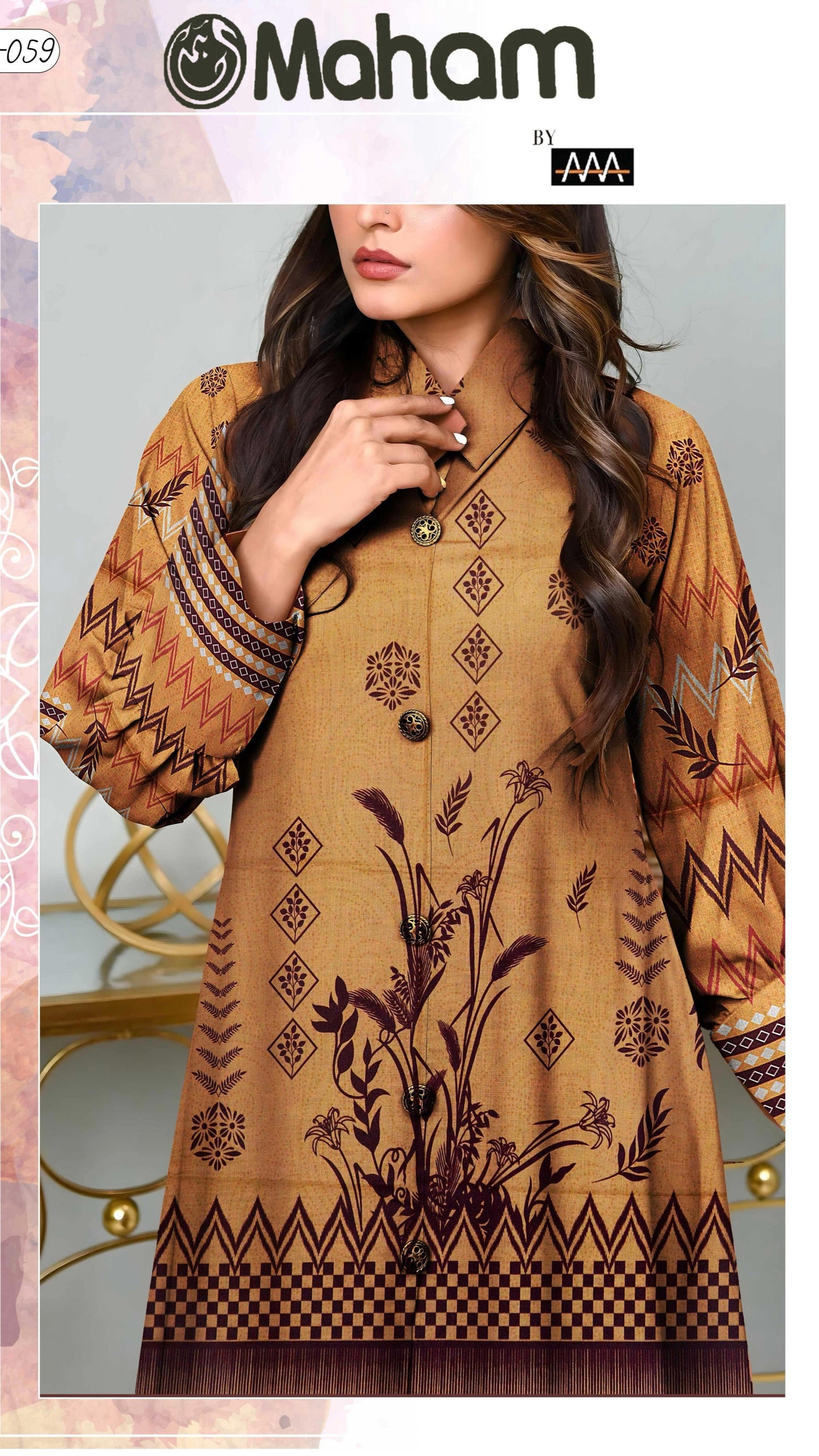 MAHAM 3-Piece Premium Lawn Collection