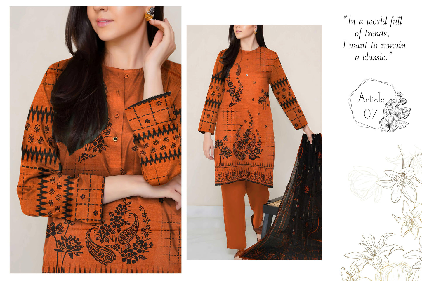 MAHAM 3-Piece Premium Lawn Collection