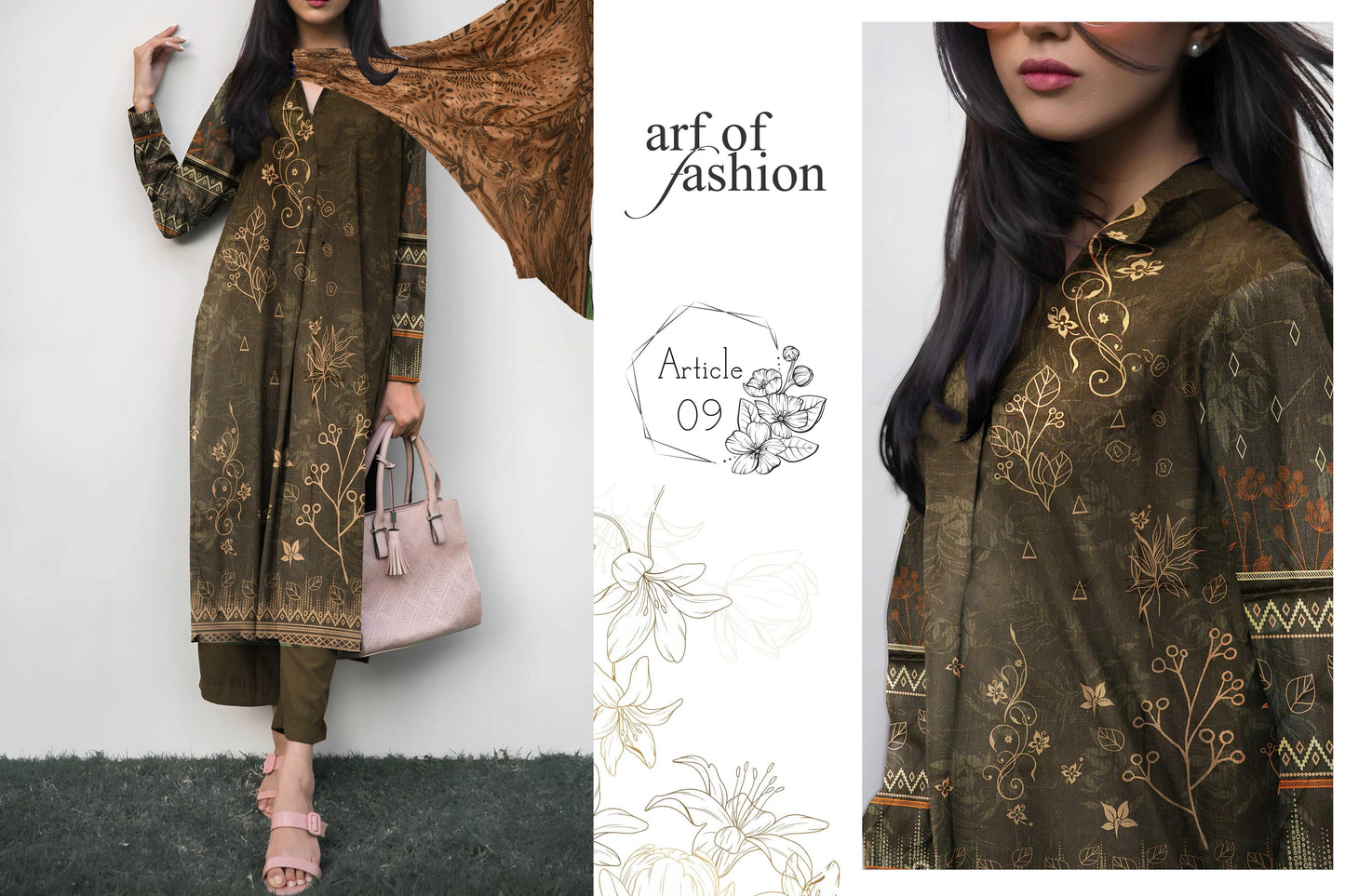 MAHAM 3-Piece Premium Lawn Collection